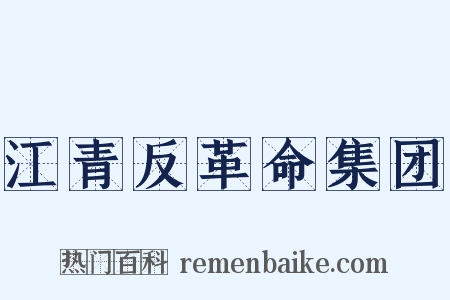江青反革命集团是什么意思的图片